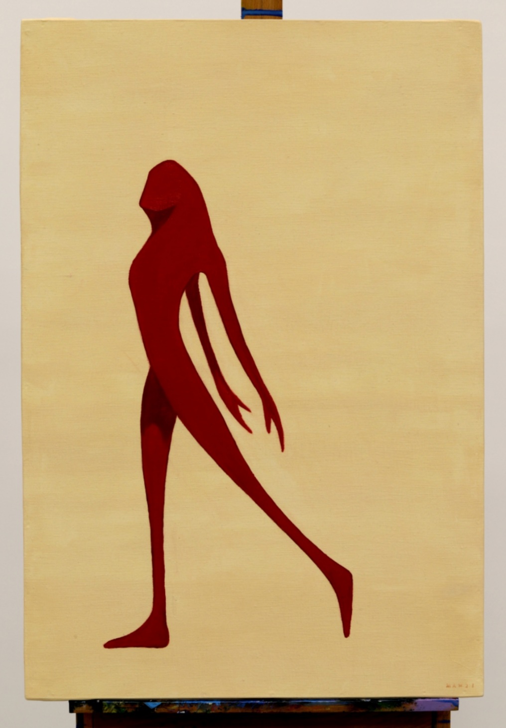 "Shoana Red." 90X60 tempera, öljy, vernissa. 420e